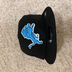 Black Cap with Detroit lions logo NEW